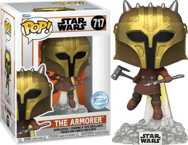 Star Wars The Mandalorian Funko Pop Vinyl: The Armorer (with Jetpack)