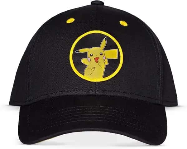 Pokémon - Men's Adjustable Cap Pikachu Black