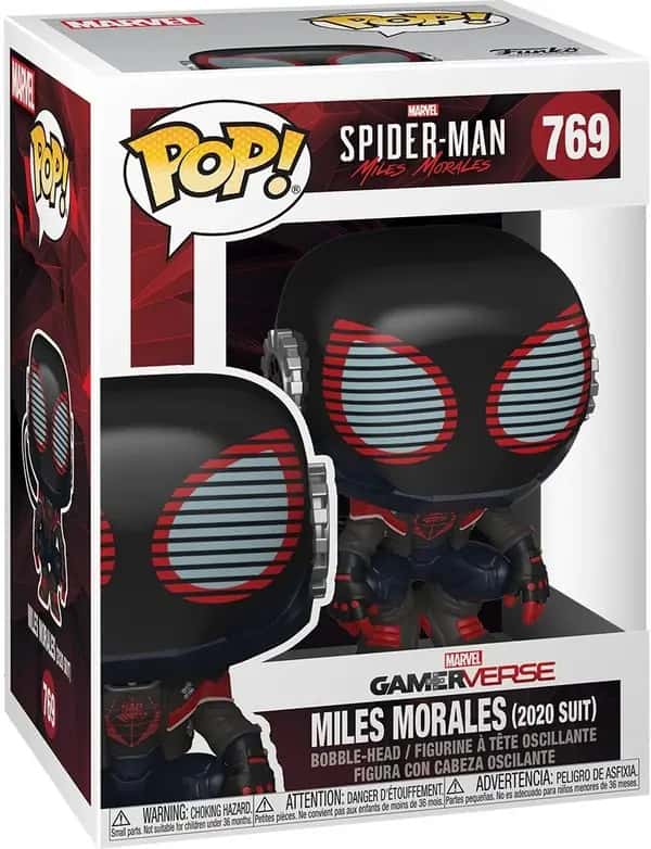 Spider-Man Miles Morales Funko Pop Vinyl: Miles Morales 2020 Suit