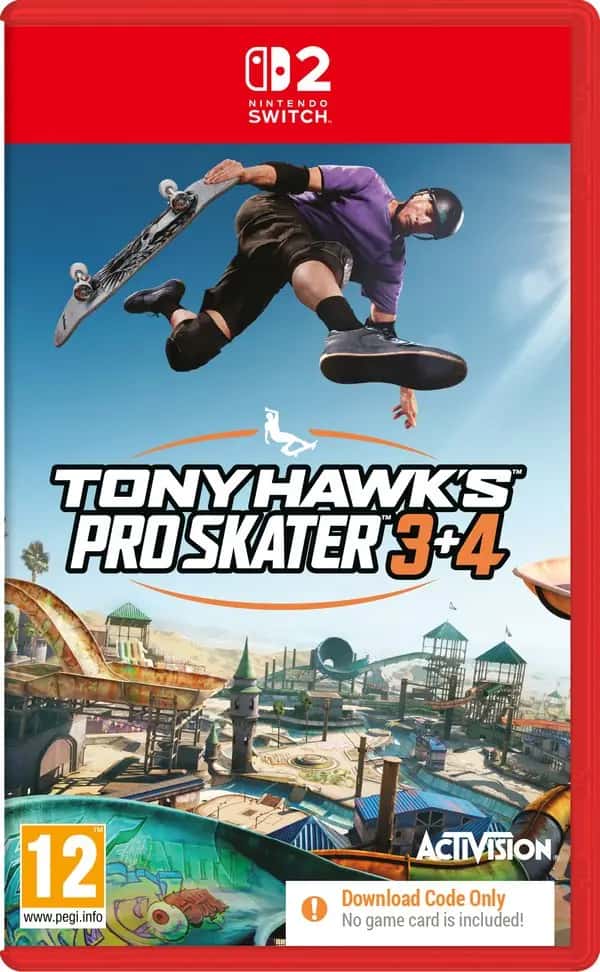 Nintendo Switch 2 Tony Hawk's Pro Skater 3 + 4 (Code in Box)
