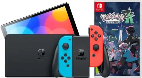 Nintendo Switch OLED Blauw/Rood + Pokémon Legends: Z-A