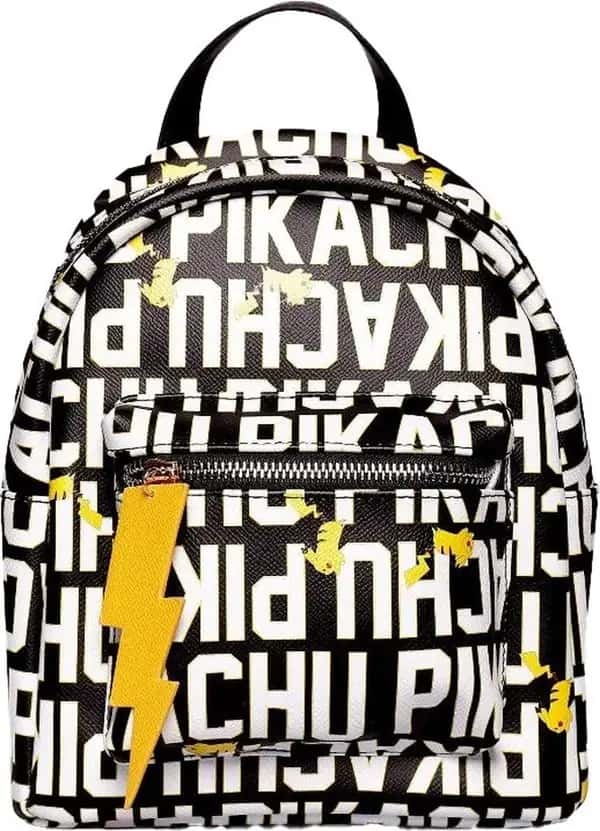 Pokemon - Pikachu Lettering Mini Backpack - Zwart