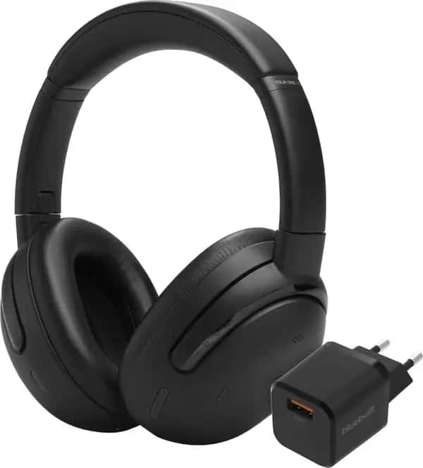 JBL Live 770NC Zwart + BlueBuilt Quick Charge Oplader met Us