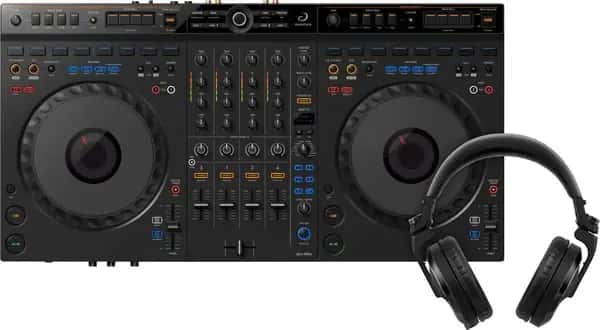 AlphaTheta DDJ-GRV6 + Pioneer DJ HDJ-X7 Zwart