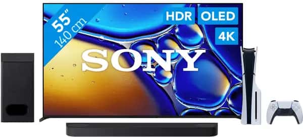 Sony 55" Bravia 8 II 4K QD-OLED + PlayStation 5 Slim Disc Edition