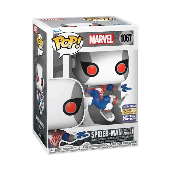 Marvel Spider-Man Funko Pop Vinyl: Spider-Man (Bug-Eyes Armor) (Convention Limited Edition)