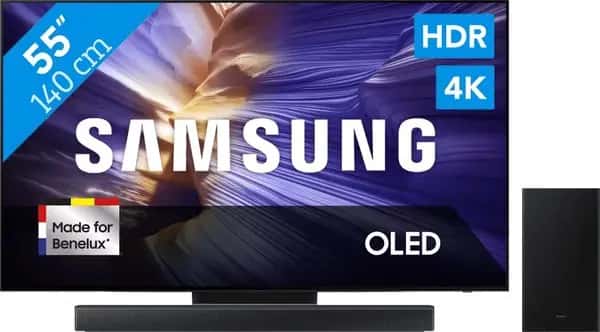 Samsung 55" OLED S90F (2025) + Samsung HW-B66CF Zwart