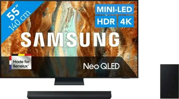 Samsung 55" Neo QLED QN73F 4K (2025) + Samsung HW-B66CF (2025)