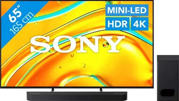 Sony Bravia 5 65" XR Mini-led (2025) + Sony Bravia Theatre Bar 6 Zwart