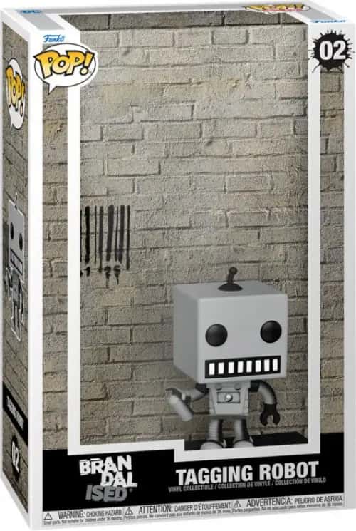 Brandalised Funko Pop Vinyl: Tagging Robot by Banksy