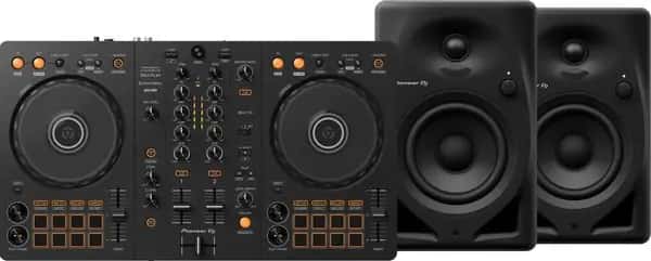 Pioneer DJ DDJ-FLX4 + Pioneer DJ DM-40D Zwart