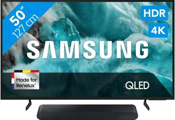 Samsung 50" QLED 4K Q7F4 (2025) + Samsung HW-S60D Zwart (2024)