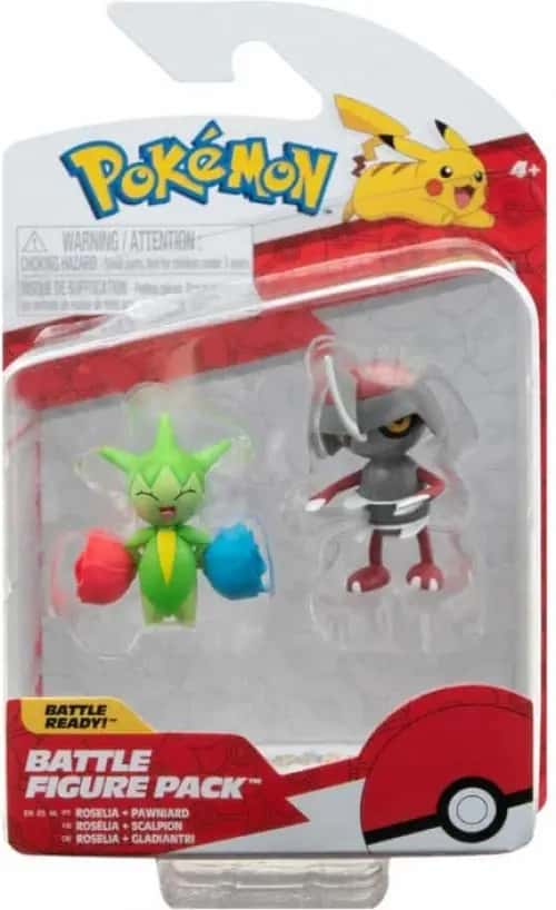 Pokemon Battle Figure Pack - Roselia & Pawniard