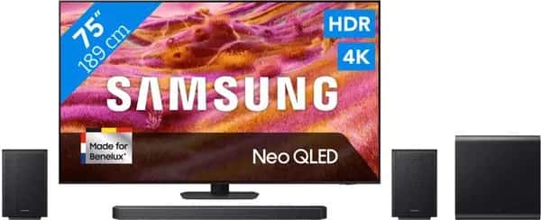 Samsung 75" Neo QLED QN90F 4K (2025) + Samsung HW-Q930F (2025)