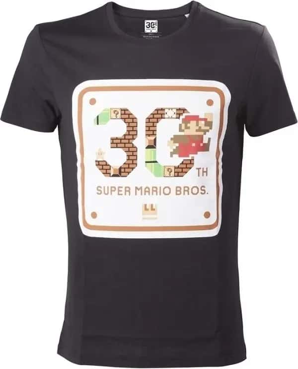 Super Mario Bros 30th Anniversary T-Shirt Black