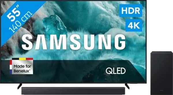 Samsung 55" QLED Q7F4 4K (2025) + Samsung HW-B450F (2025)