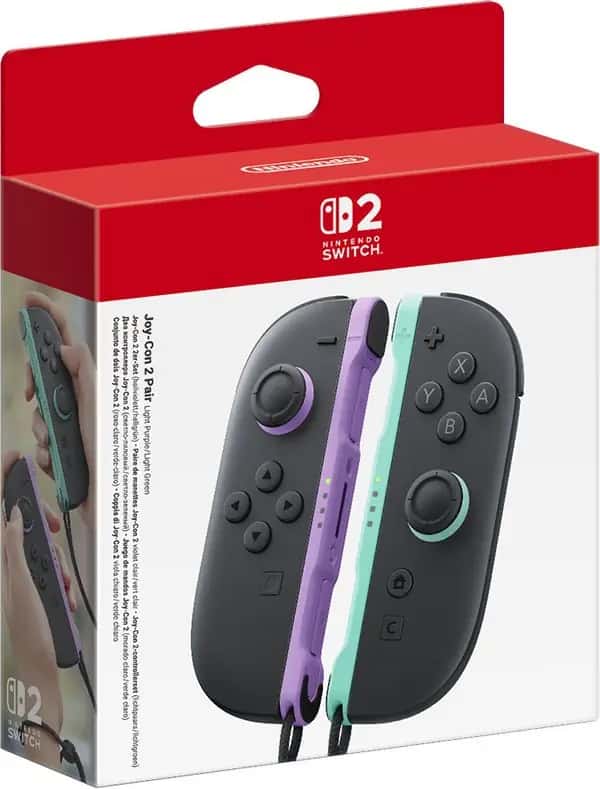 Nintendo Switch Joy-Con Controller Pair (Pastel Purple / Pastel Green) (Nintendo Switch 2)