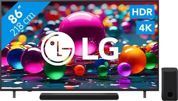 LG 86" 4K Smart UA75 + LG DS77TY