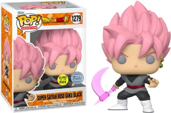 Dragon Ball Super Funko Pop Vinyl: Super Saiyan Rosé Goku Black with Scythe (Glows in the Dark)