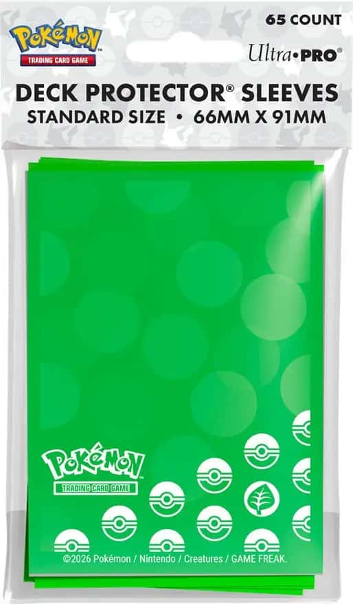 Pokemon TCG Deck Protector Energy Sleeves - Grass