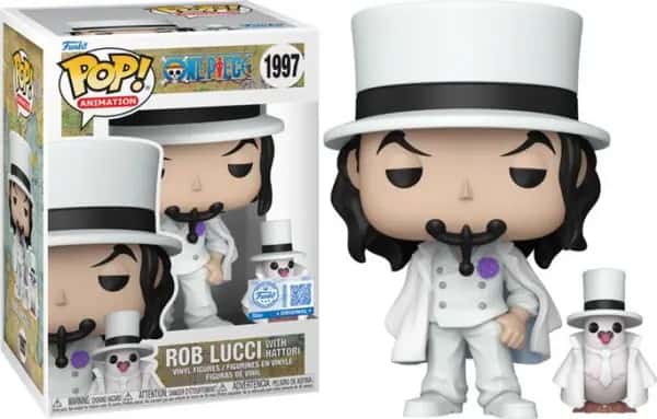 One Piece Funko Pop Vinyl: Rob Lucci with Hattori