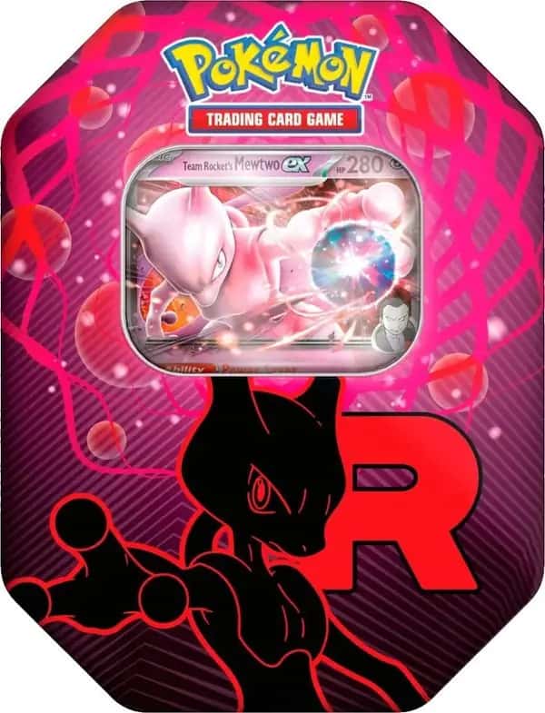 Pokemon TCG Team Rocket EX Tin - Mewtwo
