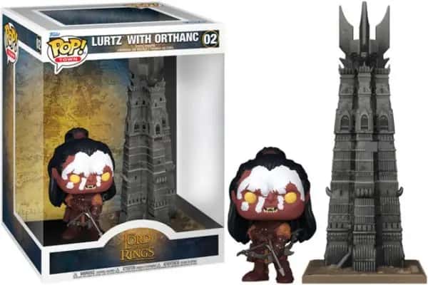 Lord of the Rings Funko Pop Town Vinyl: Lurtz with Orthanc