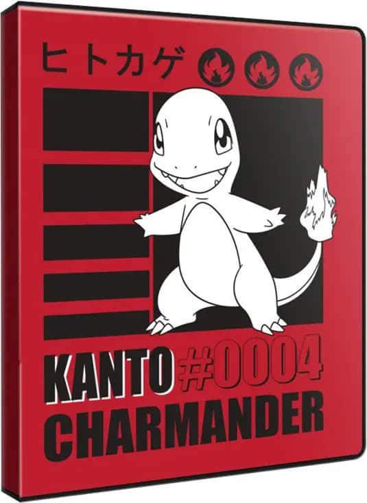 Pokemon TCG Kanto Starter Charmander 4-Pocket Portfolio