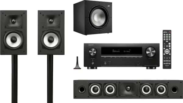 Polk Audio Monitor XT20 Home Cinema Set + Denon AVR-X1800H Receiver