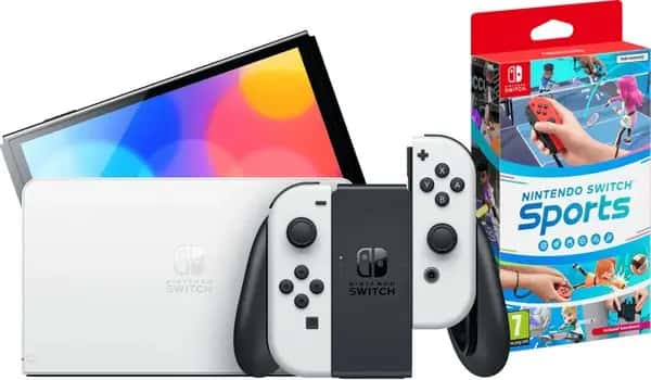 Nintendo Switch OLED Wit + Nintendo Switch Sports