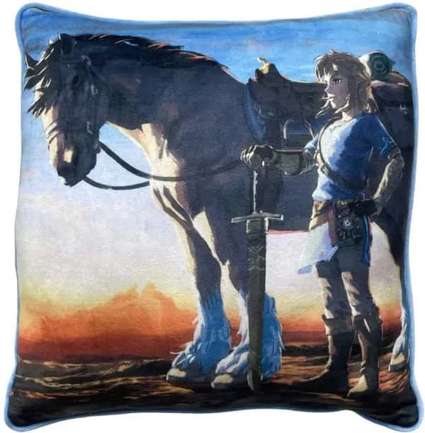 The Legend of Zelda Breath of the Wild Double Sided Cushion - Link & Horse