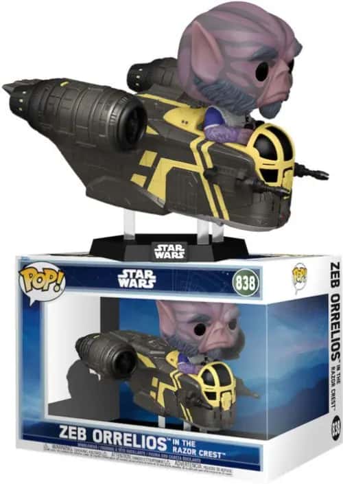 Star Wars Funko Pop Rides Deluxe Vinyl: Zeb Orrelios in The Razor Crest