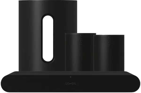 Sonos Ray Zwart + 2x Era 100 + Sub Mini Zwart