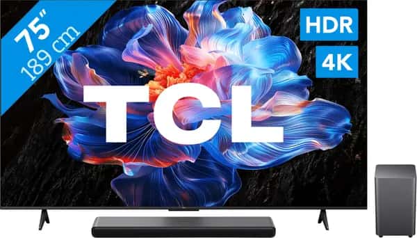 TCL 75" Led P61K 4K (2025) + TCL S55H 2.1 Soundbar
