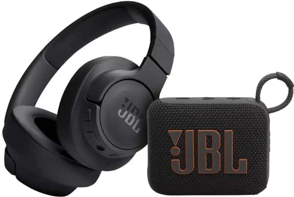 JBL Tune 720BT + JBL GO 4 zwart