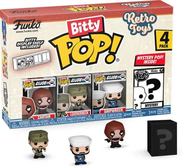 Retro Toys Funko Bitty Pop! 4-Pack: Zartan / Leatherneck / Shipwreck