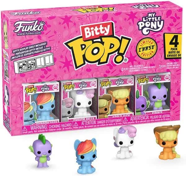 My Little Pony Funko Bitty Pop! 4-Pack: Rainbow Dash / Sweetie Belle / Applejack / Spike