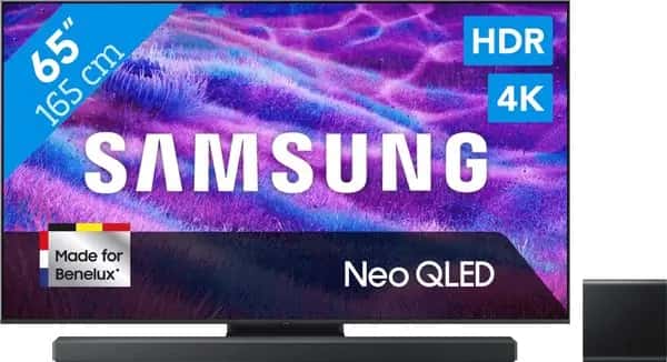 Samsung 65" Neo QLED QN82F 4K (2025) + Samsung HW-QS700F Zwart