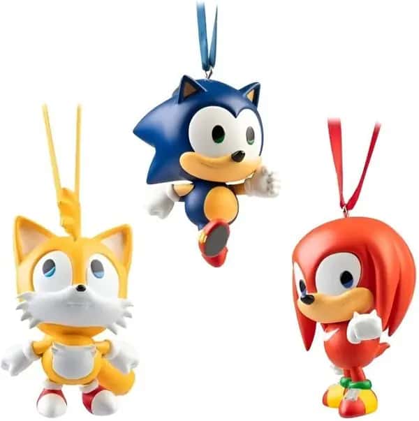 Sonic the Hedgehog - Sonic Set of 3 Tree Ornaments