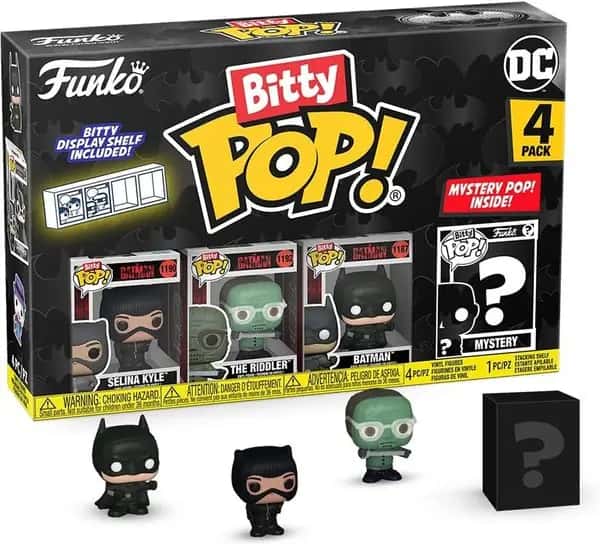 DC Batman Funko Bitty Pop! 4-Pack: Selina Kyle / The Riddler / Batman