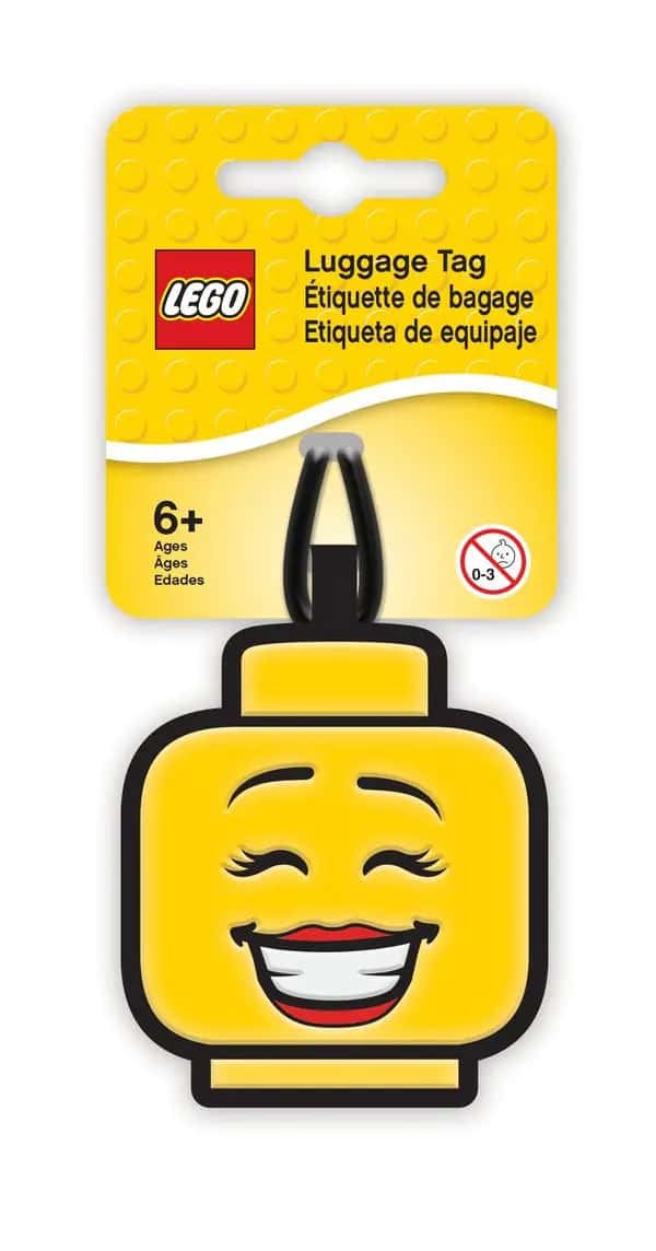 LEGO bagagelabel met meisjesgezicht