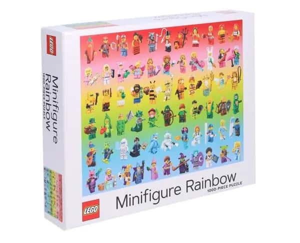 Minifiguurregenboogpuzzel 1000 stukjes