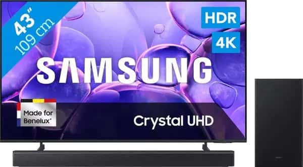 Samsung 50" Crystal UHD U8070F 4K (2025) + Samsung HW-B450F (2025)