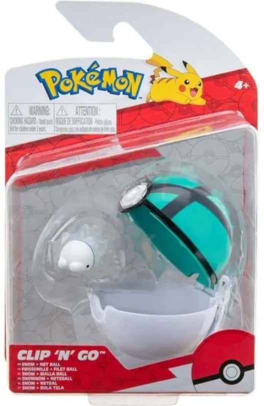 Pokemon Figure - Snom + Net Ball (Clip 'n' Go)