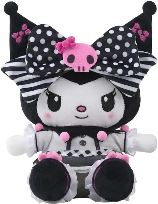 Sanrio Hello Kitty Pluche - Kuromi Pink Black Party (17cm)