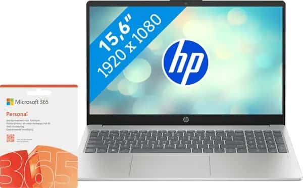 HP Pavilion SE 15-fd1951nd + Microsoft 365 Personal NL 1 jaar
