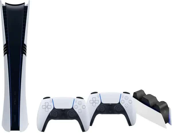 PlayStation 5 Pro Digital Edition + Extra Controller Wit + Oplaadstation