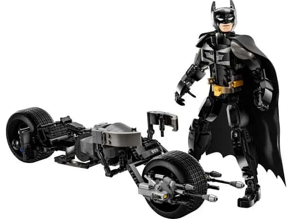 Batman bouwfiguur en de Bat-Pod motor