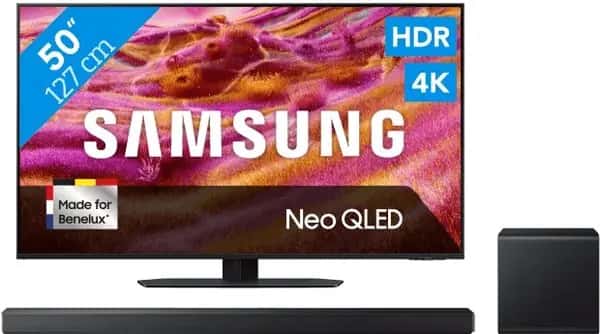 Samsung 50" Neo QLED QN90F 4K (2025) + Samsung HW-QS700F (2025)