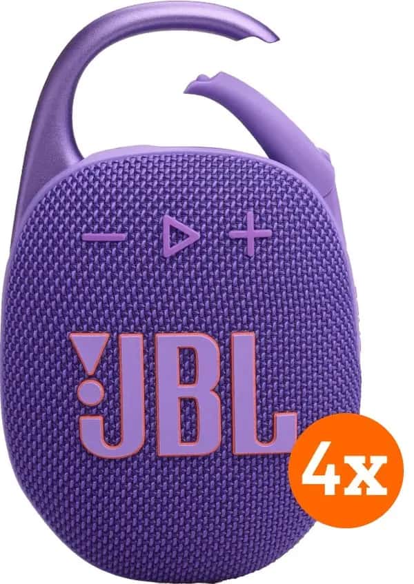 JBL Clip 5 Paars 4-pack